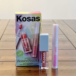 Kosas Value Duo Kit/Wet Lip Oil + Air Brow Clear Lifting Treatment Oil